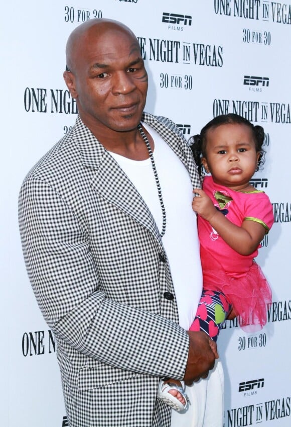 Mike Tyson et sa fille Milan, à la soirée ESPN pour One Night in Vegas