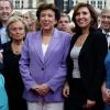 Bernadette, Roselyne Bachelot et Nora Berra à l'inauguration du Train Alzheimer, à Gare de l'Est. 6/09/2010