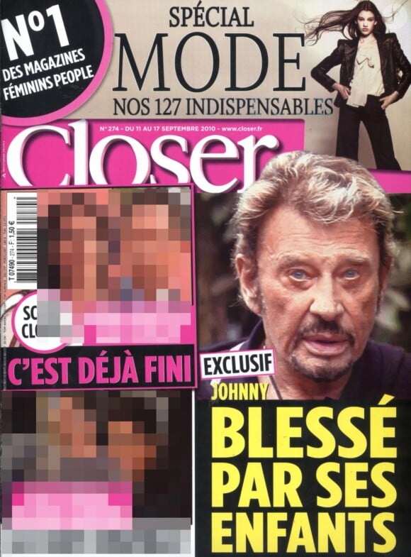 La couverture de Closer en kiosque cette semaine