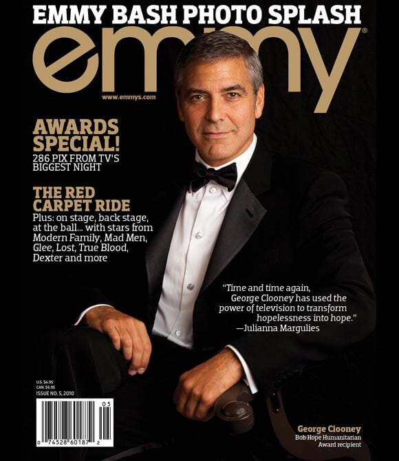 George Clooney en couverture de Emmy