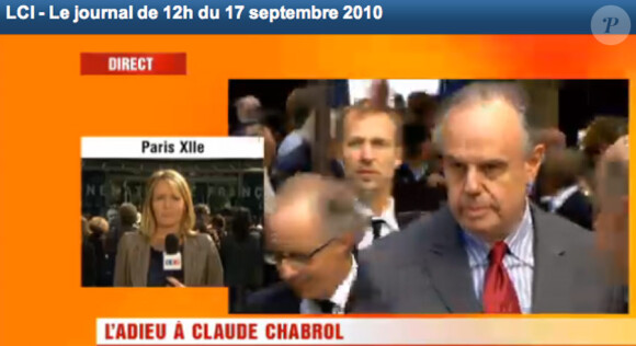 Frédéric Mitterrand lors de l'hommage rendu à Claude Chabrol à la Cinémathèque de Paris, le 17 septembre 2010