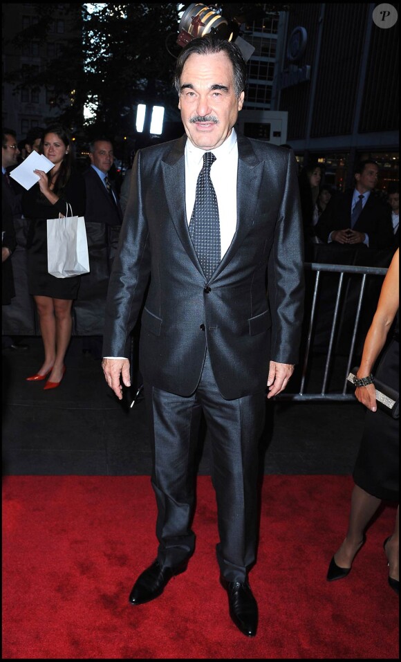 Oliver Stone à l'occason de l'avant-première de Wall Street : l'argent ne dort jamais, au Ziegfeld Theatre de New York, le 20 septembre 2010.