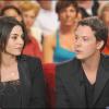 Noémie Elbaz et Davy Sardou lors de l'enregistrement de l'émission Vivement Dimanche le 22 septembre 2010 (diffusion le 26 septembre)