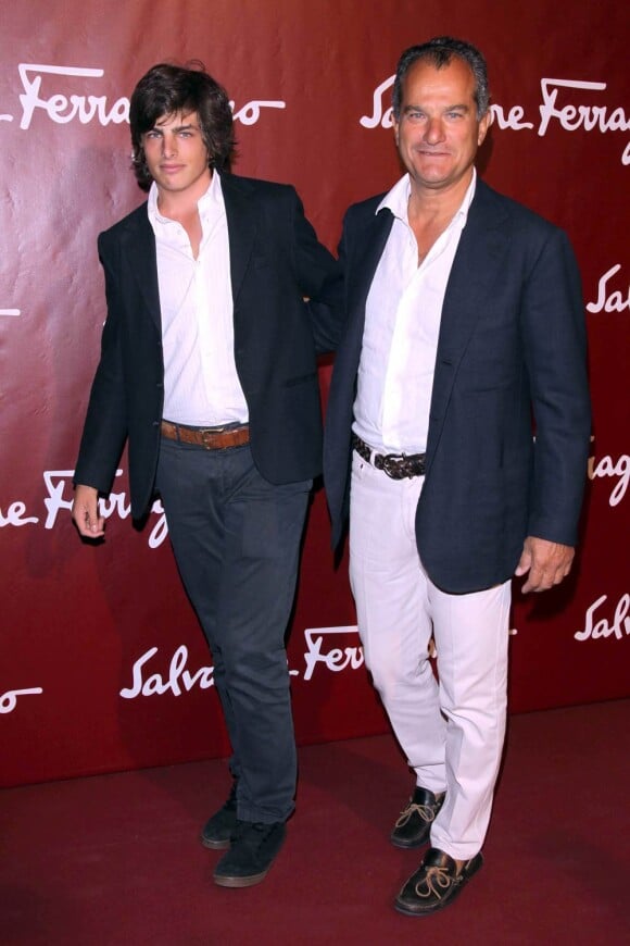 Edoardo Ferragamo et Leonardo Ferragamo lors de la soirée Salvatore Ferragamo à Milan, le 26 septembre 2010