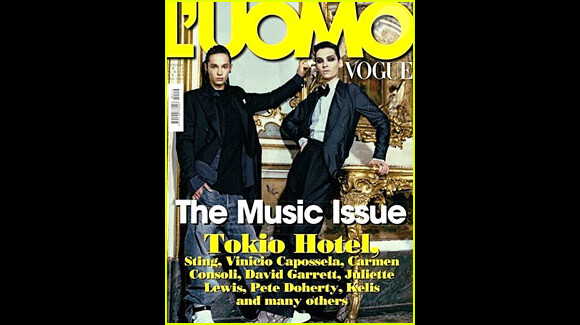 Tokio Hotel en couverture de L'Uomo