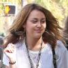 Miley Cyrus se rend chez des amis à Westwood (Californie), jeudi 30 septembre.