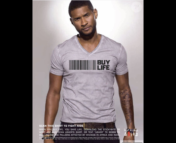 Usher pour la campagne Buy Life - Association Keep a Child Alive