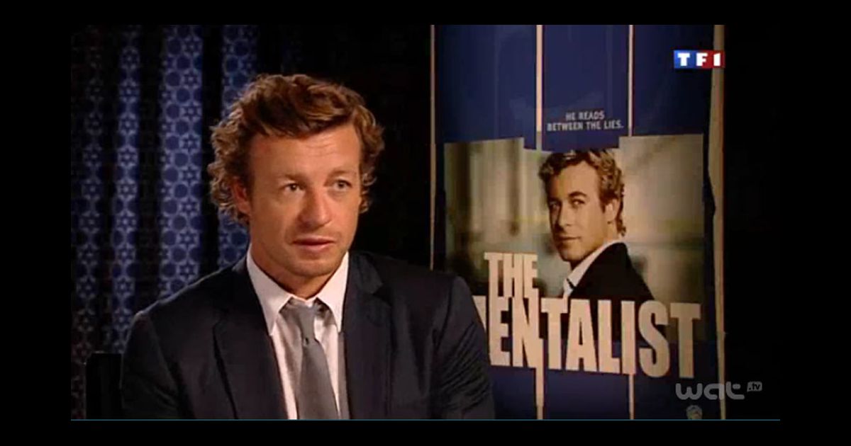 Interview de Simon Baker pour TF1 - Purepeople