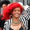 Rihanna sur le tournage de son dernier clip What's my name dans le quartier du East Village à New York le 26 septembre 2010
