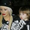 Christina Aguilera et son fils Max le 31 octobre 2009