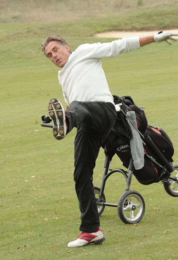 Gerard Holtz lors du tournoi de golf des personnalités à Guyancourt le 15 octobre 2010