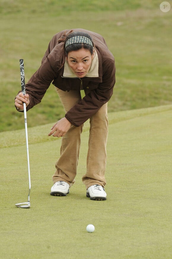 Inés Sastre lors du tournoi de golf des personnalités à Guyancourt le 15 octobre 2010