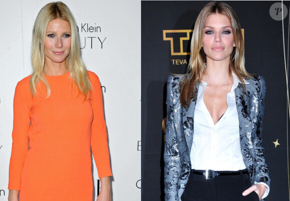 Gwyneth Paltrow en Calvin Klein/AnnaLynne McCord en working girl tendance.