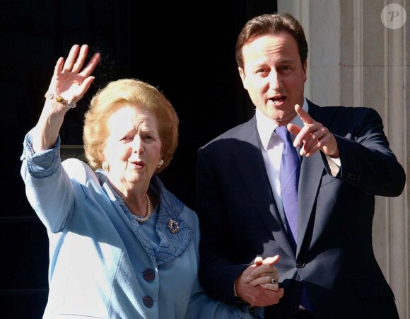 Margaret Thatcher et David Cameron, Londres, 8 juin 2010