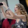 Taylor Swift sur le plateau de l'émission Today Show au Rockefeller Center à New York, le 26 octobre 2010