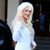 Christina Aguilera devant son hôtel de Beverly Hills, le 26 octobre 2010