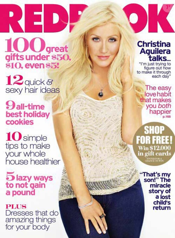 Christina Aguilera pour Redbook, décembre 2010