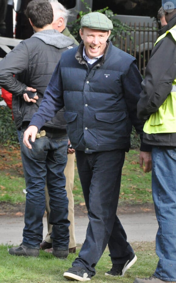 Guy Ritchie sur le tournage de Sherlock Holmes 2 en Grande-Bretagne à Pyrton le 20 octobre 2010