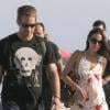 Paul Walker et Jordana Brewster arrivent à Rio de Janeiro pour le tournage de Fast and Furious 5, et vont directement à la plage, le 3 novembre