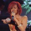 Rihanna se produit sur le titre Only Girl, sur le plateau de l'émission italienne X Factor, mardi 9 novembre, à Milan.