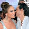 Jennifer Lopez et Marc Anthony en 2005 pour les Billboard Latin Music 
