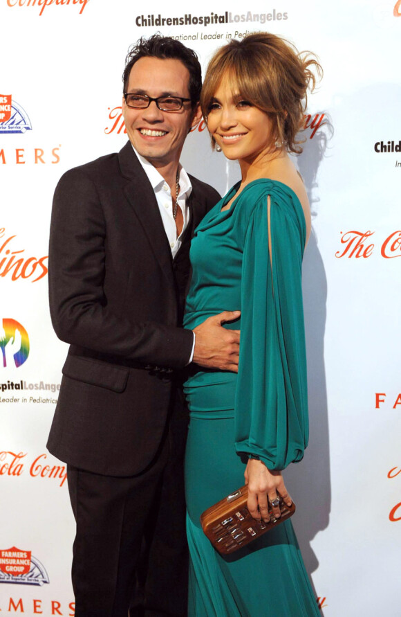 Jennifer Lopez et Marc Anthony en 2009 à Beverly Hills