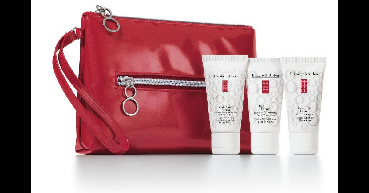 Coffret Elizabeth Arden. Crème de huit heures. Purepeople
