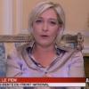 Marine Le Pen, en duplex pour l'émission "A vous de Juger"