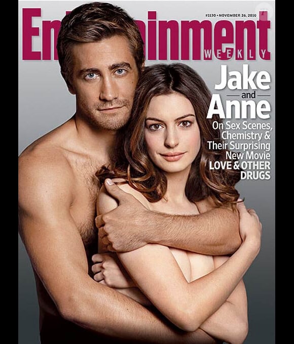Jake Gyllenhaal et Anne Hathaway en couverture du magazine Entertainement Weekly, pour la promotion de Love et autres drogues, en salles le 29 décembre 2010.