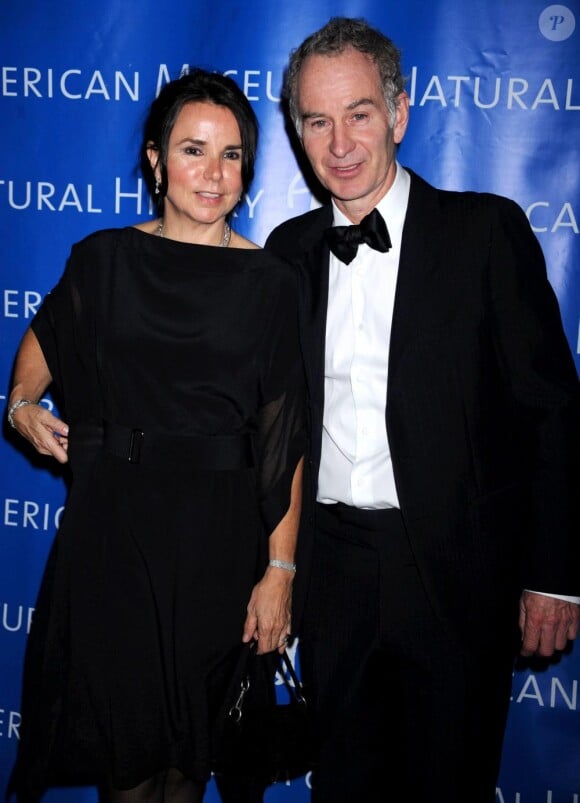 John McEnroe et son épouse Patty Smyth assistent au gala annuel du Muséum d'Histoires Naturelles de  New York, jeudi 18 novembre.