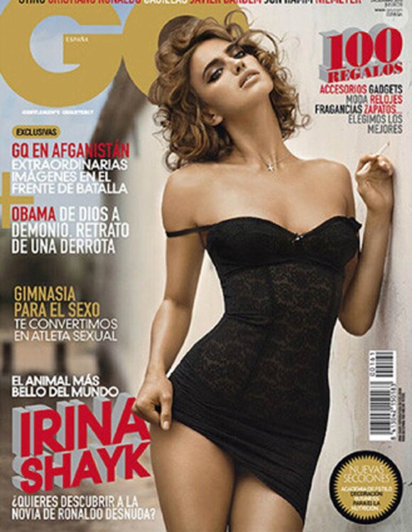 Irina Shayk en couverture de l'édition de décembre 2010 du GQ espagnol.