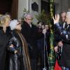 L'inauguration de la rue Bruno-Coquatrix à Paris le 30 novembre 2010 en présence de Salvatore Adamo, Charles Aznavour, Popeck, Paulette et Patricia Coquatrix