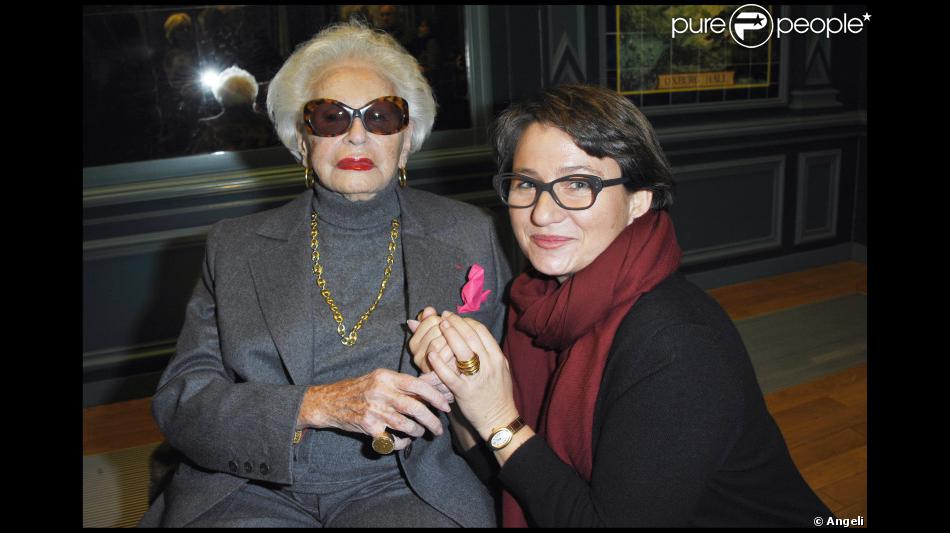 Paulette Coquatrix et sa fille Françoise lors du cocktail ...