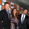 Joel McHale, Eva Mendes et Jeremey Renner lors de l'annonce des nominés des Spirit Awards à Hollywood le 30 novembre 2010