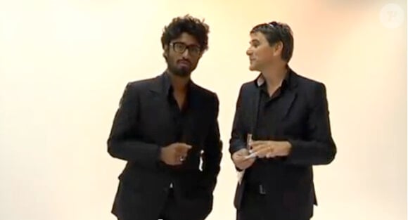 Sébastien Folin et Tex dans la vidéo promo du calendrier interactif de France Télévisions