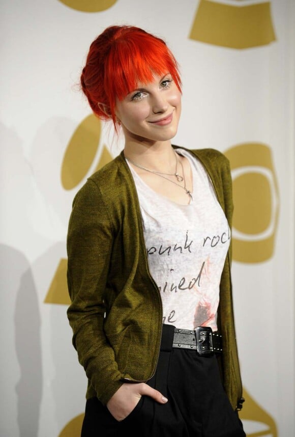 Annonce des nominations des Grammy Awards, à Los Angeles, le 1er décembre : Hayley Williams chanteuse du groupe Paramore