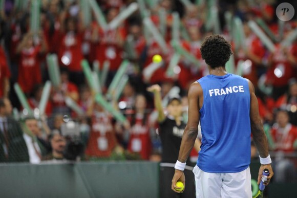 Gaël Monfils, défait lors de la finale de la Coupe Davis le 5 décembre 2010