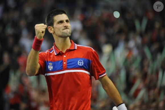 Novak Djokovic vainqueur de la Coupe Davis le 5 décembre 2010