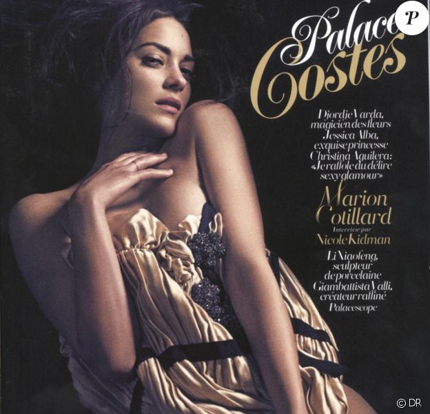 Marion Cotillard en couverture du magazine Palace Costes
