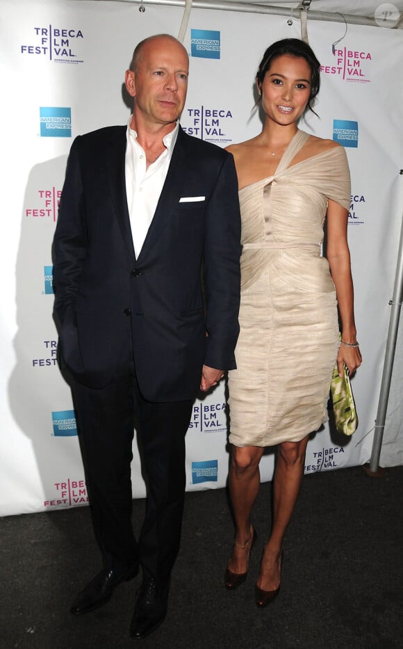 Bruce Willis et Emma Heming en avril 2008 lors du festival de Tribeca
