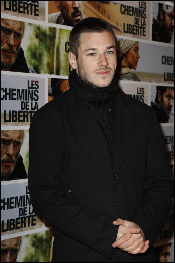 Gaspard Ulliel à l'occasion de l'avant-première des Chemins de la Liberté, qui s'est tenue à la Cinémathèque Française, à Paris, le 13 décembre 2010.