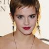 Emma Watson mise sur un rouge foncé.