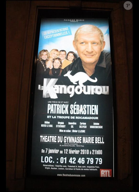 Patrick Sébastien et sa pièce Le Kangourou