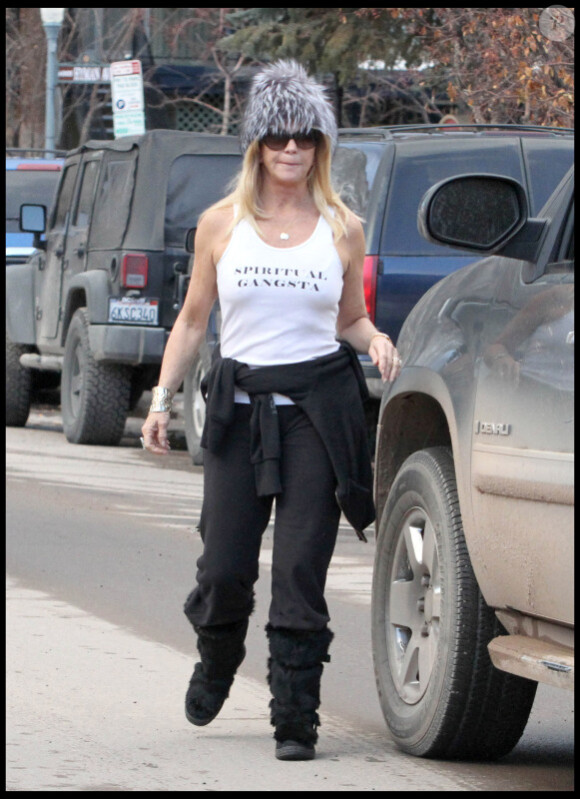 Goldie Hawn nous a mise K.O avec son T-shirt "gangsta". Respect.