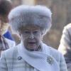 La reine Elizabeth II à la messe de Noël, le 25 décembre, à Sandringham.