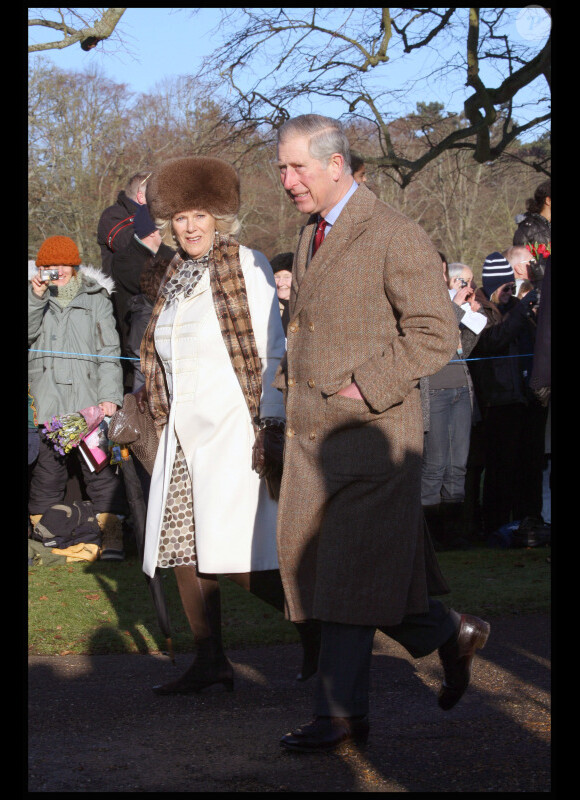 Camilla et le prince Charles à la messe de Noël, le 25 décembre, à Sandringham.