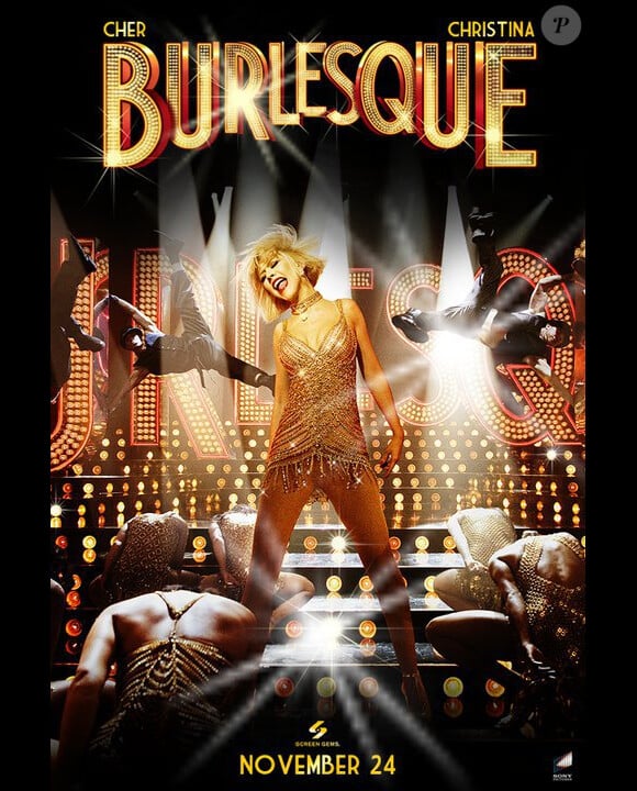 L'affiche du film Burlesque avec Christina Aguilera