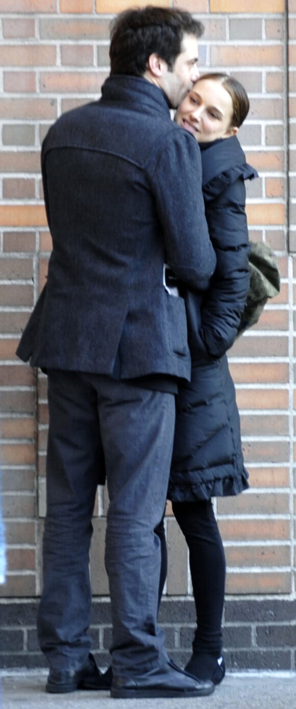 Benjamin Millepied et Natalie Portman à New York en janvier 2010
