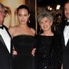 Brad Pitt, Angelina Jolie et les parents du comédien en 2008 lors de la première de Benjamin Button