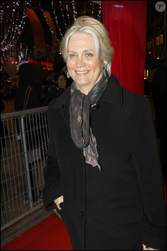 Penelope Fillon à la réception organisée à la résidence privée de l'Ambassadeur de Grande-Bretagne, à Paris, après la projection du Discours d'un Roi. 4/01/2011